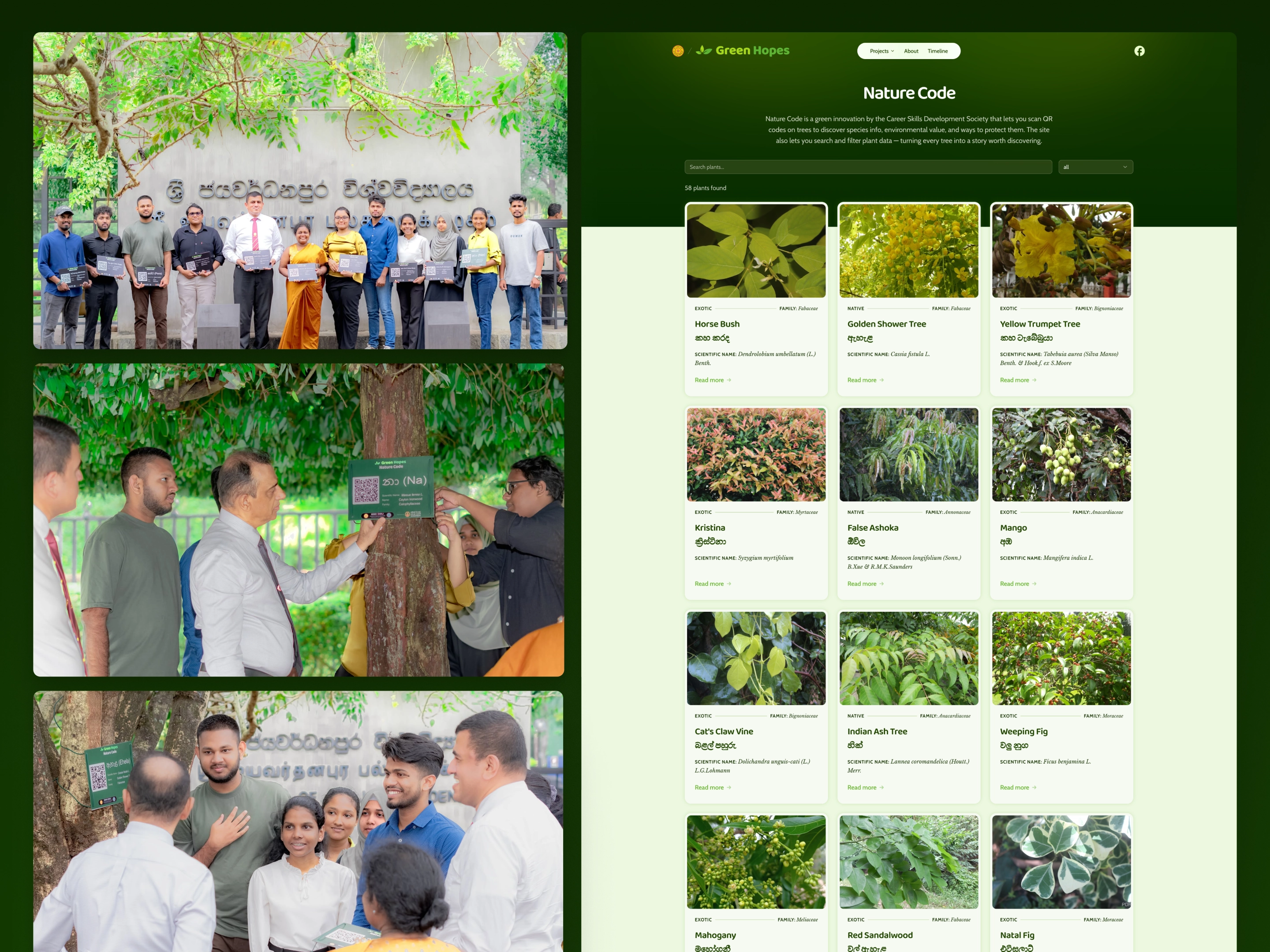 Green Hopes design, full preview